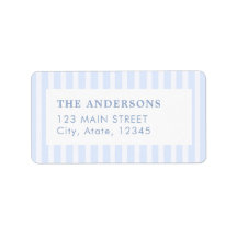 Classic Blue and White Stripe Christmas Return