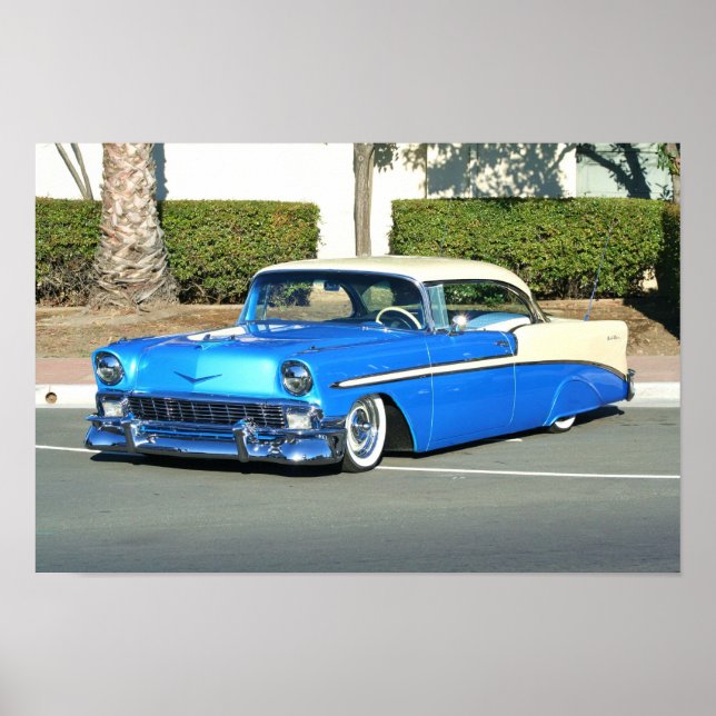 Classic Blue car poster (Front)