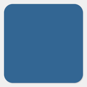 Classic Blue Colour Square Sticker