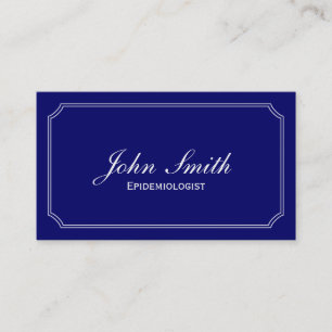Classic Blue Epidemiologist Business Card