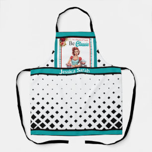 Classic Blue Pinup_ Be Classic Apron