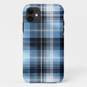 Classic Blue Plaid Pattern – Trendy Tartan Design Case-Mate iPhone Case