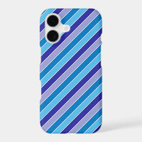 Classic Blue Purple Pajama Stripes Pattern