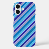 Classic Blue Purple Pajama Stripes Pattern