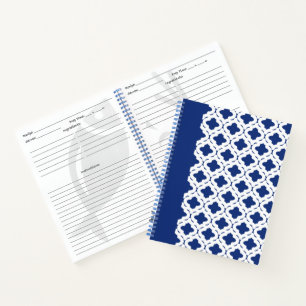 Classic Blue Recipe Notebook