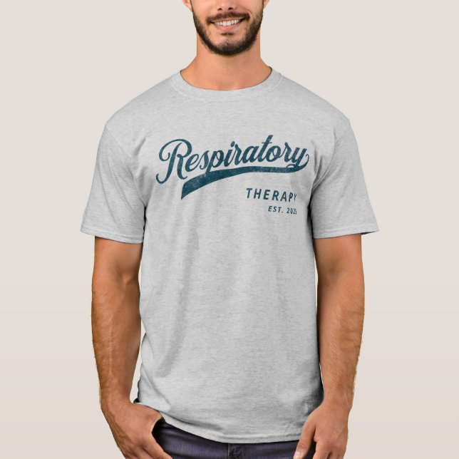 Classic Blue Respiratory Therapy  T-Shirt (Front)