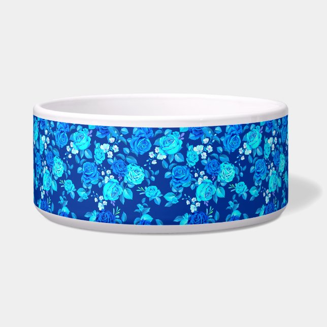Classic Blue Rose Flowers Pattern-87600 (Front)