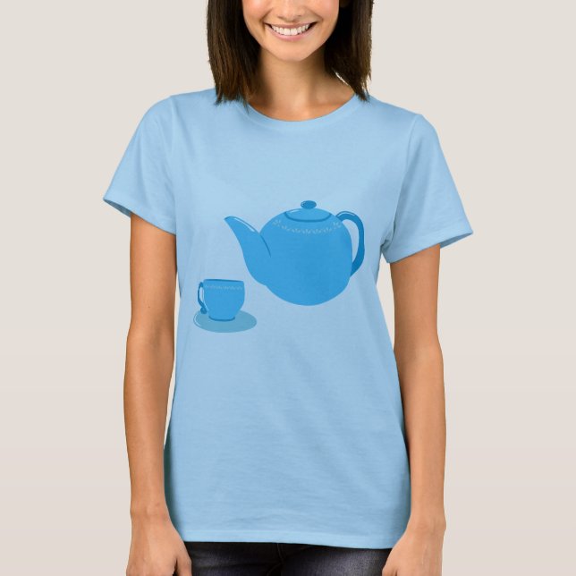 Classic Blue Teapot T-Shirt (Front)