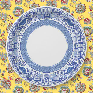 Classic Blue Willow Paper Plates