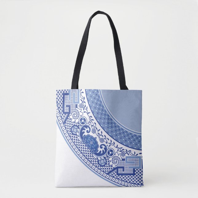 Classic Blue Willow Tote Bag (Front)