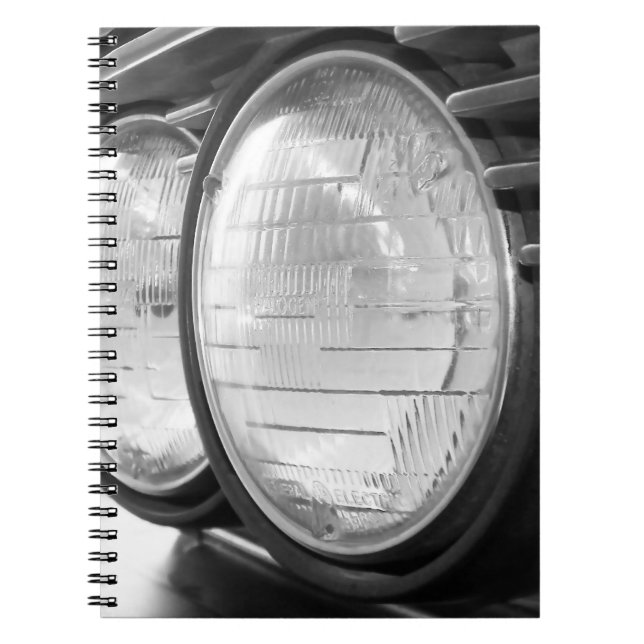 classic BMW headlights Spiral Notebook (Front)