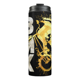 Classic Bmx Bike Bmx Silver Gold Thermal Tumbler