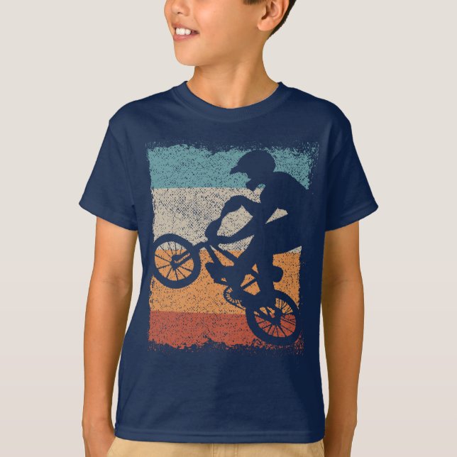 Classic Bmx T-Shirt - Bmx Bike - Retro Bmx Shirt (Front)