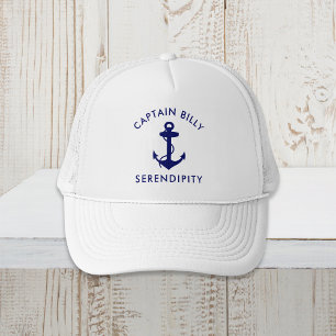 Classic Boat Anchor Captains Trucker Hat