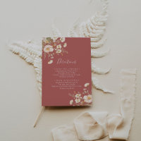 Classic Boho Blush Wildflower Wedding Directions