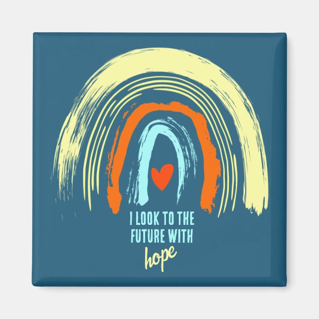 CLASSIC BOHO DESIGN RETRO AFFIRMATION QUOTE MAGNET (Front)