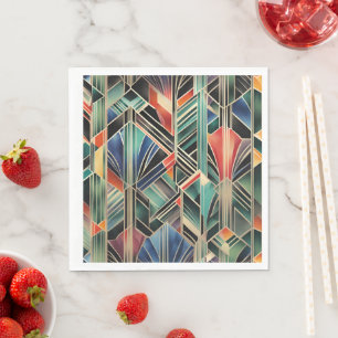 Classic Boho Jazzy Geometric Elegant Design Napkin