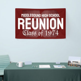 Classic Bold 50 Year High School Reunion Class of Banner