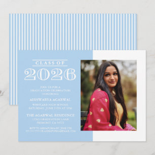 CLASSIC BOLD CLASS OF 2026 GRADUATION INVITATION