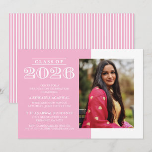 CLASSIC BOLD CLASS OF 2026 GRADUATION INVITATION