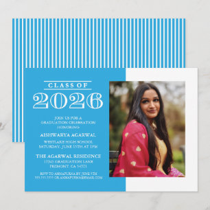CLASSIC BOLD CLASS OF 2026 GRADUATION INVITATION