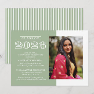 CLASSIC BOLD CLASS OF 2026 GRADUATION INVITATION