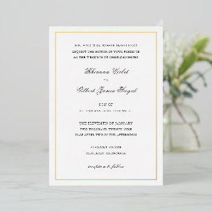 Classic Border Timeless Wedding