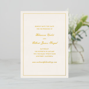 Classic Border Timeless Wedding Save the Date