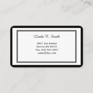 Classic Bordered Business Calling Card