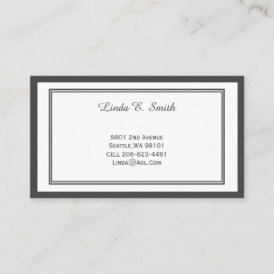 Classic Bordered Calling Card