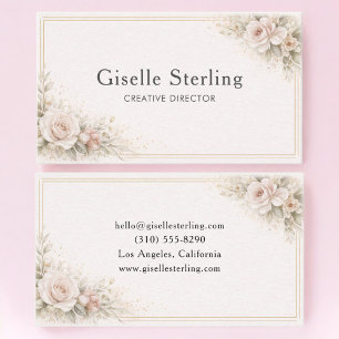 Classic Botanical Neutral Business Card