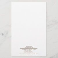 Classic Bottom Line Stationery