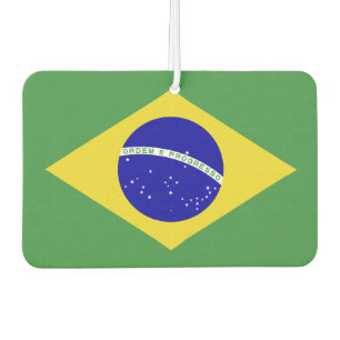 Classic Brazilian Flag Car Air Freshener