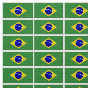 Classic Brazilian Flag Fabric