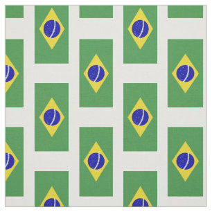 Classic Brazilian Flag Fabric