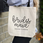 Classic Bridesmaid Tote Bag<br><div class="desc">This is a classic yet beautiful tote bag that would make for a perfect gift!</div>