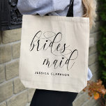 Classic Bridesmaid Tote Bag<br><div class="desc">This is a classic yet beautiful tote bag that would make for a perfect gift!</div>
