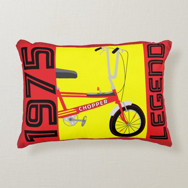 Classic British 1970's Iconic Bicycle Decorative Cushion (Front)
