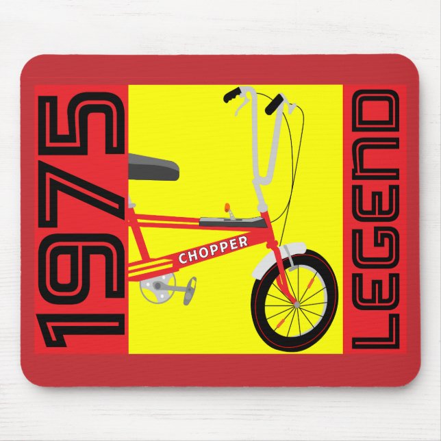 Classic British 1970's Iconic Bicycle Mouse Pad (Front)