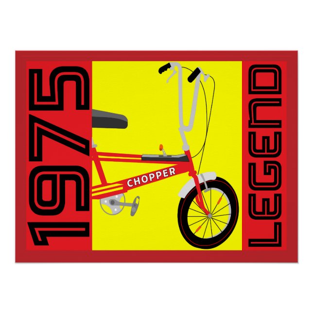 Classic British 1970's Iconic Bicycle Poster (Front)