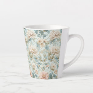 Classic British Botanical Floral Latte Mug