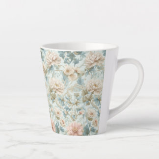 Classic British Botanical Floral Latte Mug