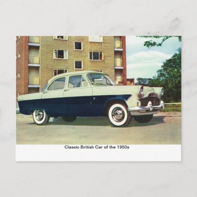 Classic British Car of the 1950s, Postcard (Front)