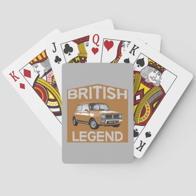 Classic British Cars | Petrolhead | Vintage |  Mug Playing Cards (Back)