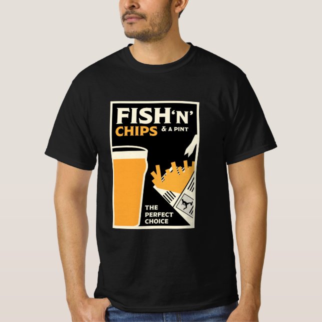 Classic British Cuisine Kitchen T-Shirt (Front)