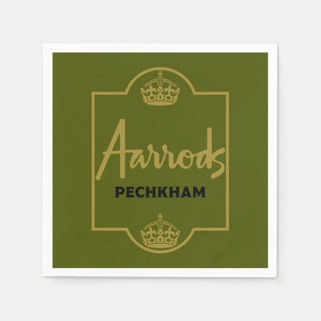 Classic British Novelty Gift Napkin (Front)