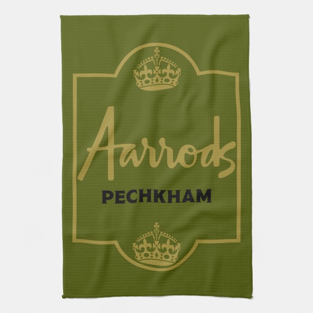 Classic British Novelty Gift Tea Towel (Vertical)