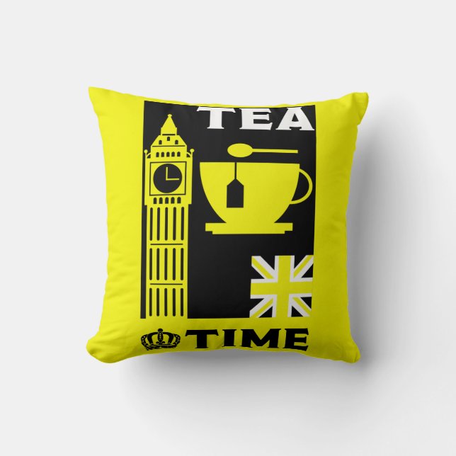 Classic British Tea Drinkers      Cushion (Front)