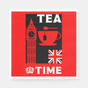 Classic British Tea Drinkers     Napkin