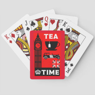 Classic British Tea Drinkers Playing Cards
